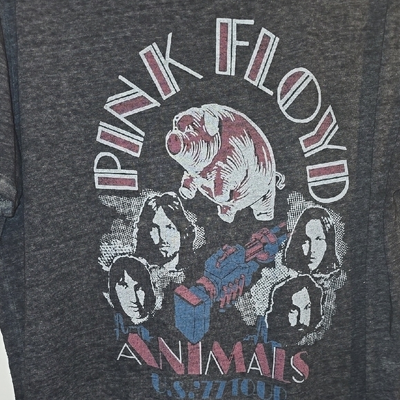Pink Floyd Graphic Tee - Animals - Gray LOT A - Picture 3 of 5